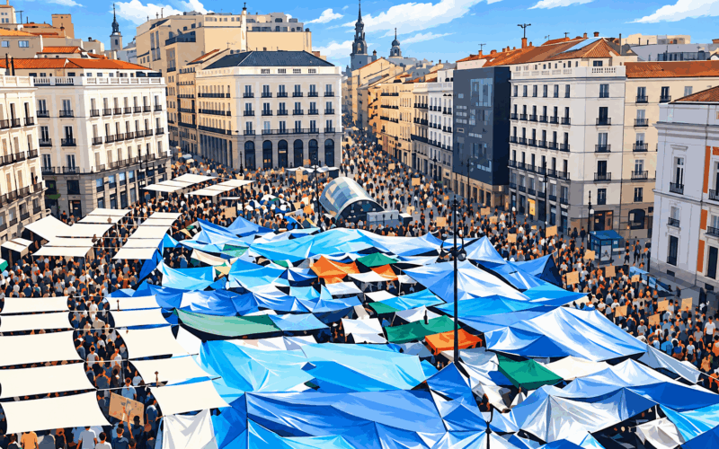dibujo acampada sol sin bdres